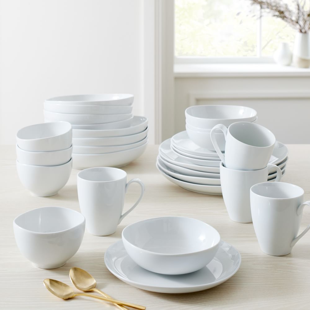 Organic Porcelain Dinnerware (Set of 20) West Elm