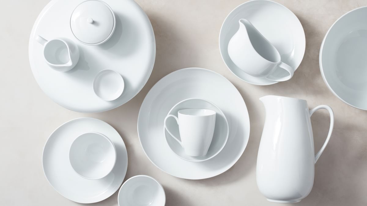 Organic Porcelain Dinnerware (Set of 20) West Elm