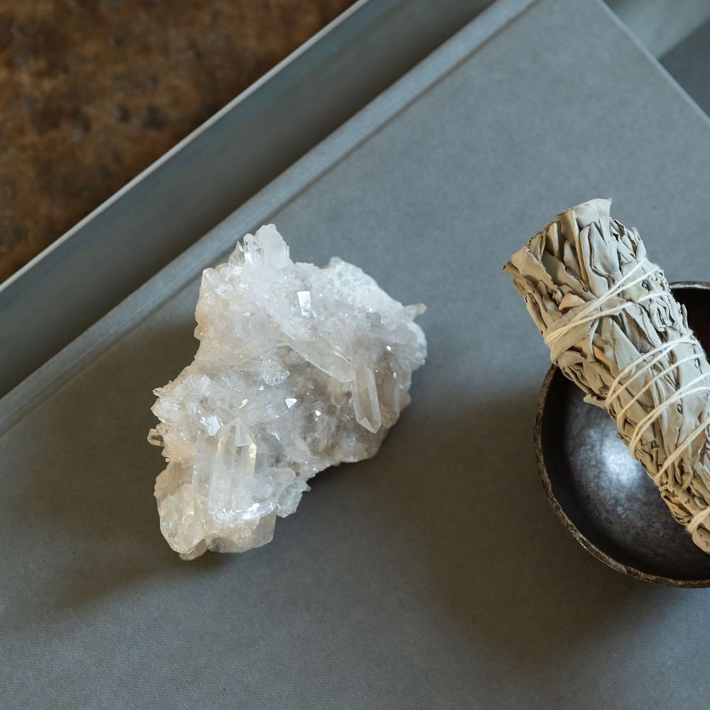 Before Noon White Clear Quartz Crystal West Elm