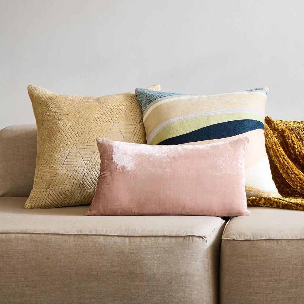 Lush Velvet Pillow Cover West Elm