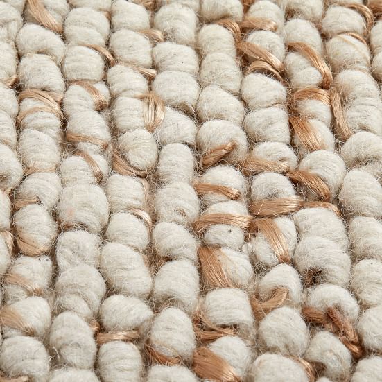 Mini Pebble Wool Jute Rug West Elm