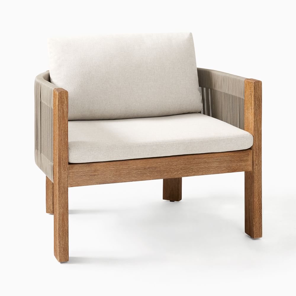 Porto Outdoor Petite Lounge Chair | West Elm