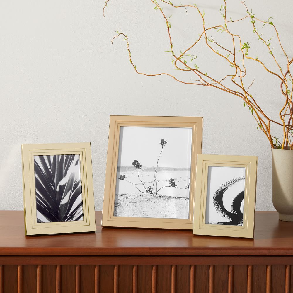 Asher Tabletop Frames Polished Brass West Elm