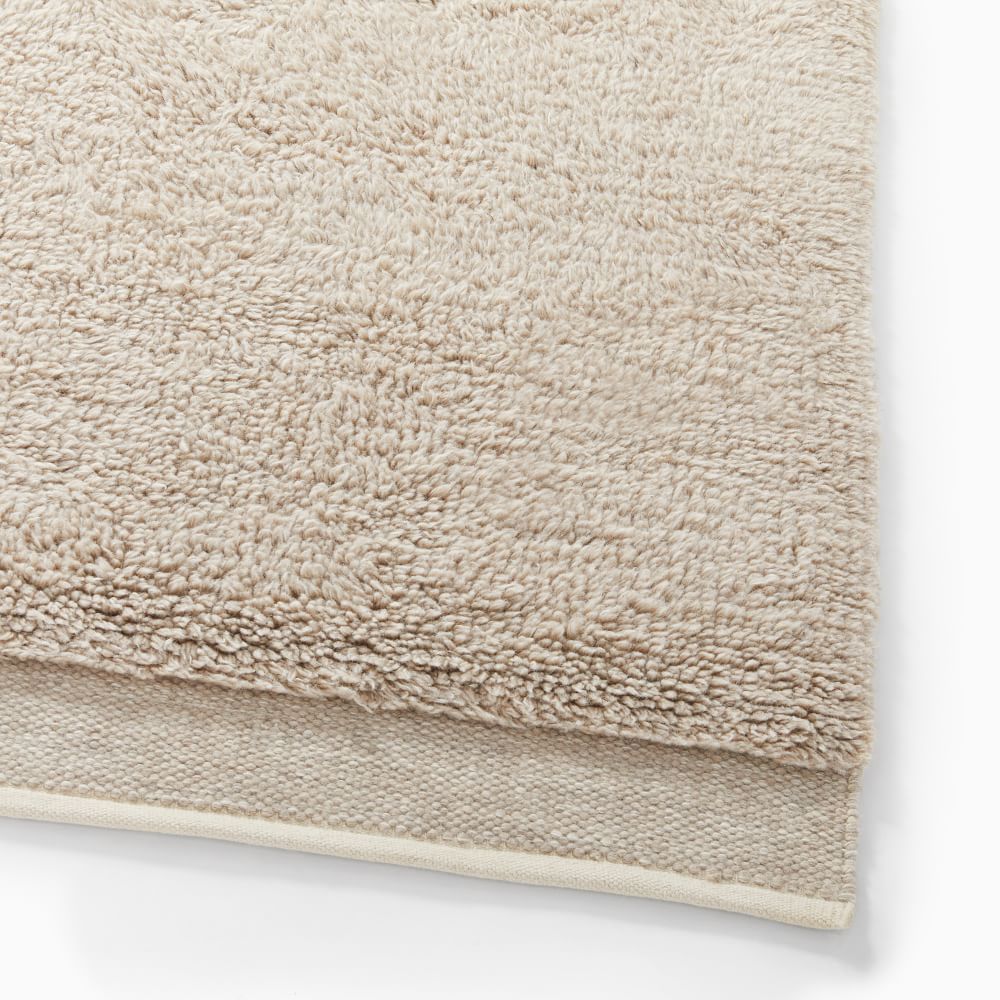 Hand-Loomed Solid Shag Rug | West Elm