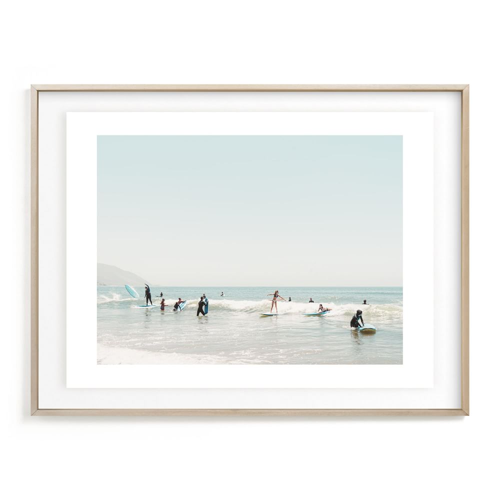 Surf School Framed Wall Art by Minted for West Elm | West Elm