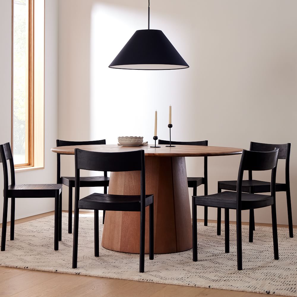 Anton Round Pedestal Dining Table (44", 60") | West Elm