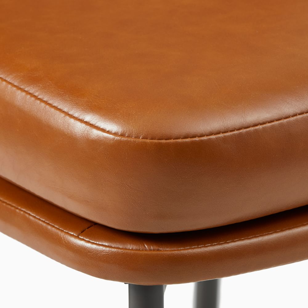 Jack Metal Frame Vegan Leather Bar & Counter Stools West Elm