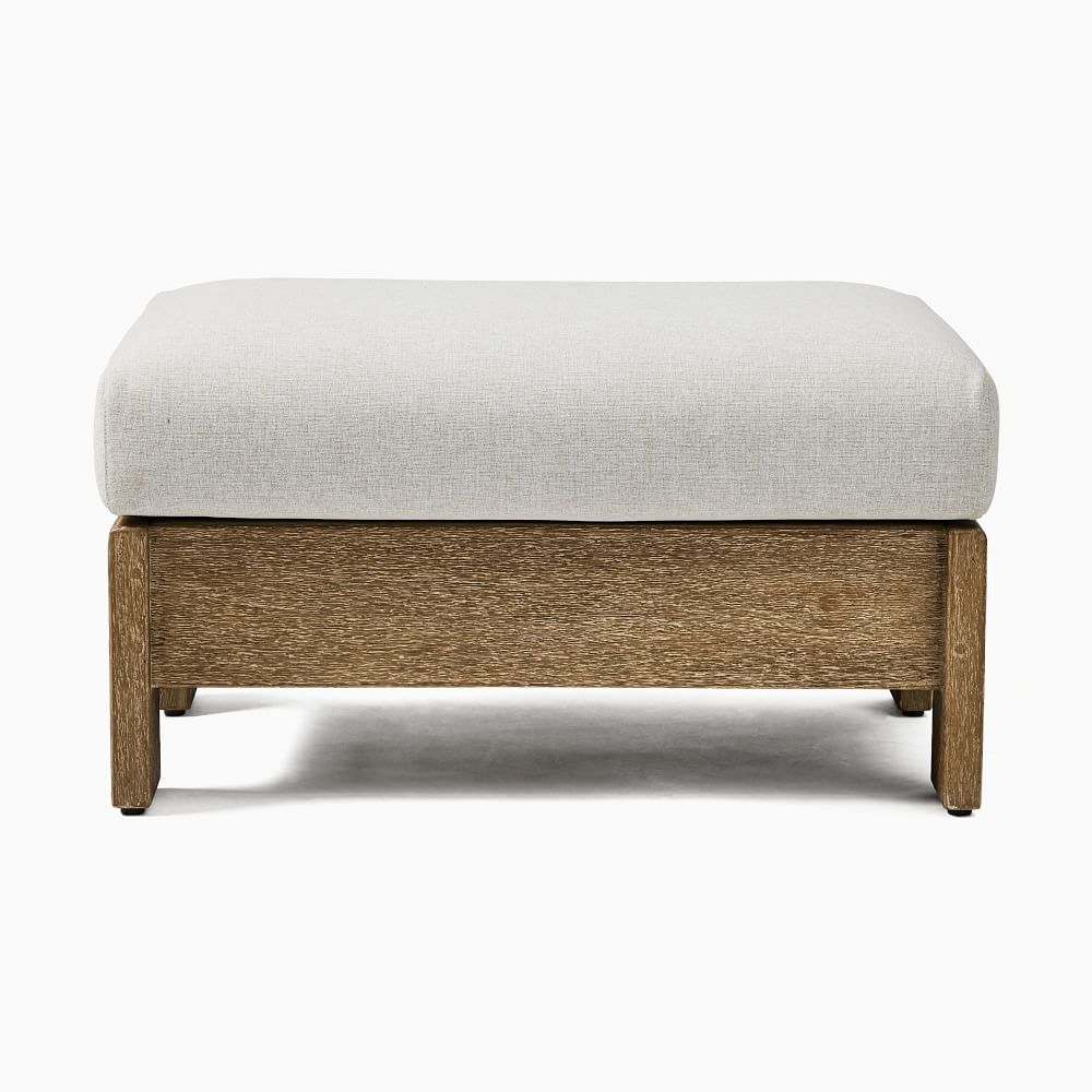 Porto Outdoor Ottoman | West Elm