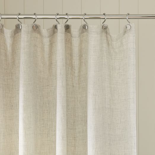 European Flax Linen Shower Curtain, Linen Shower Curtain Canada