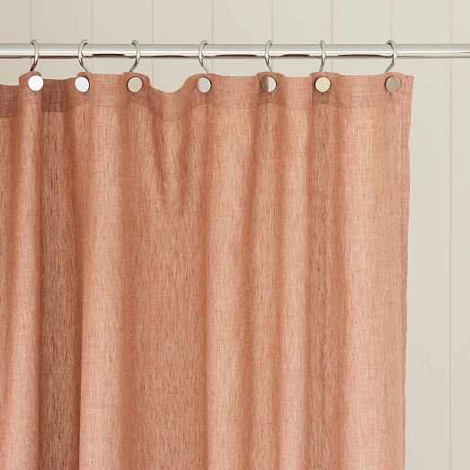 European Flax Linen Shower Curtain, Linen Shower Curtain Canada