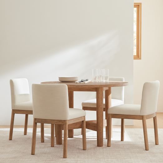 Hargrove Round Dining Table 44 60, 50 Round Dining Table With Leaf Spring