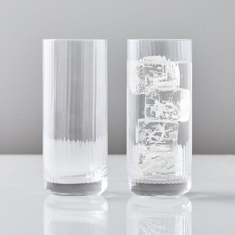 Esme Fluted Drinking Glasses (Set of 2) West Elm