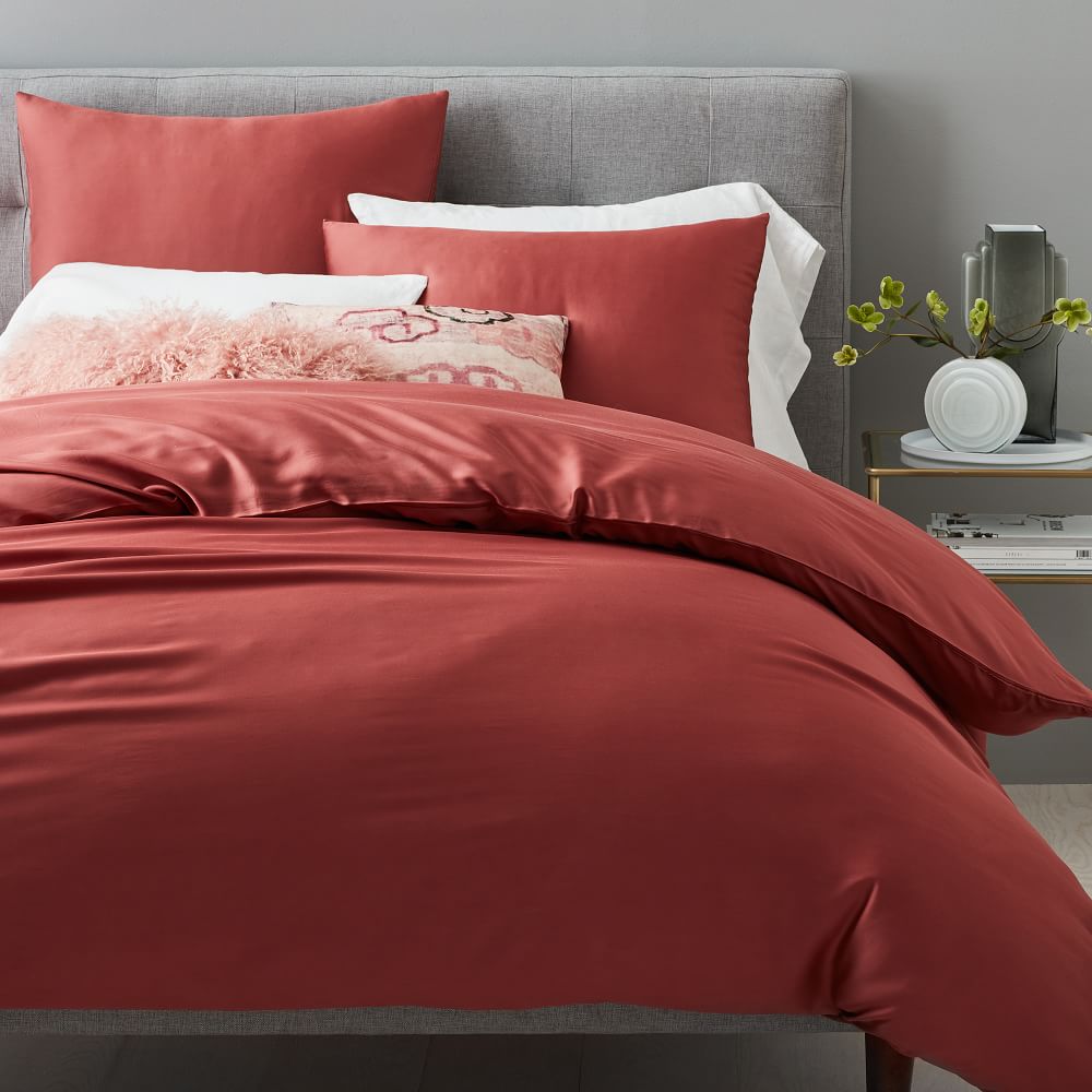 west elm pink duvet