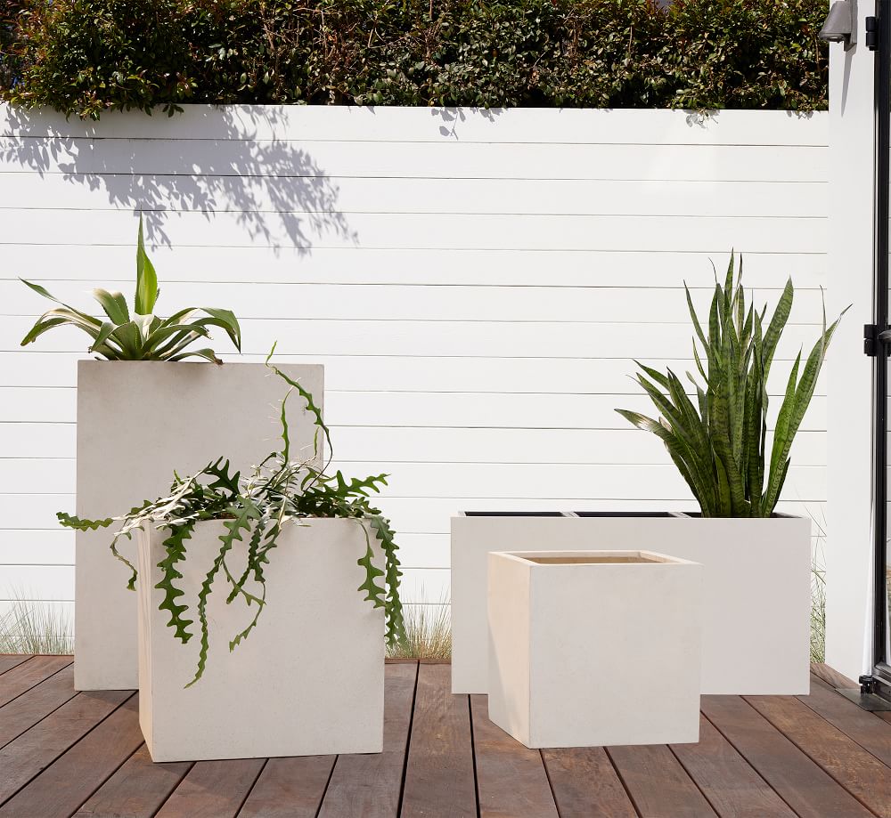 Cityscape Indoor/Outdoor Planters w/ Liners West Elm