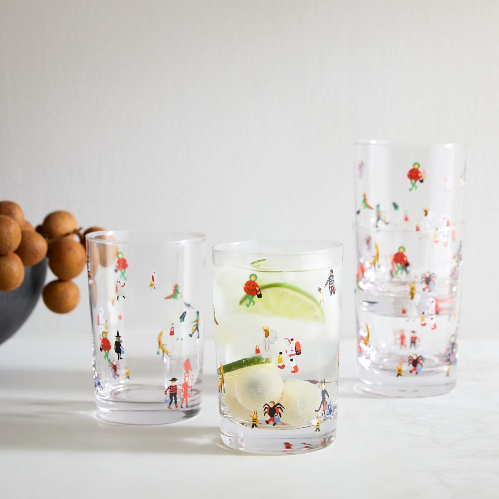Halloween Little Scenes Drinking Glasses West Elm