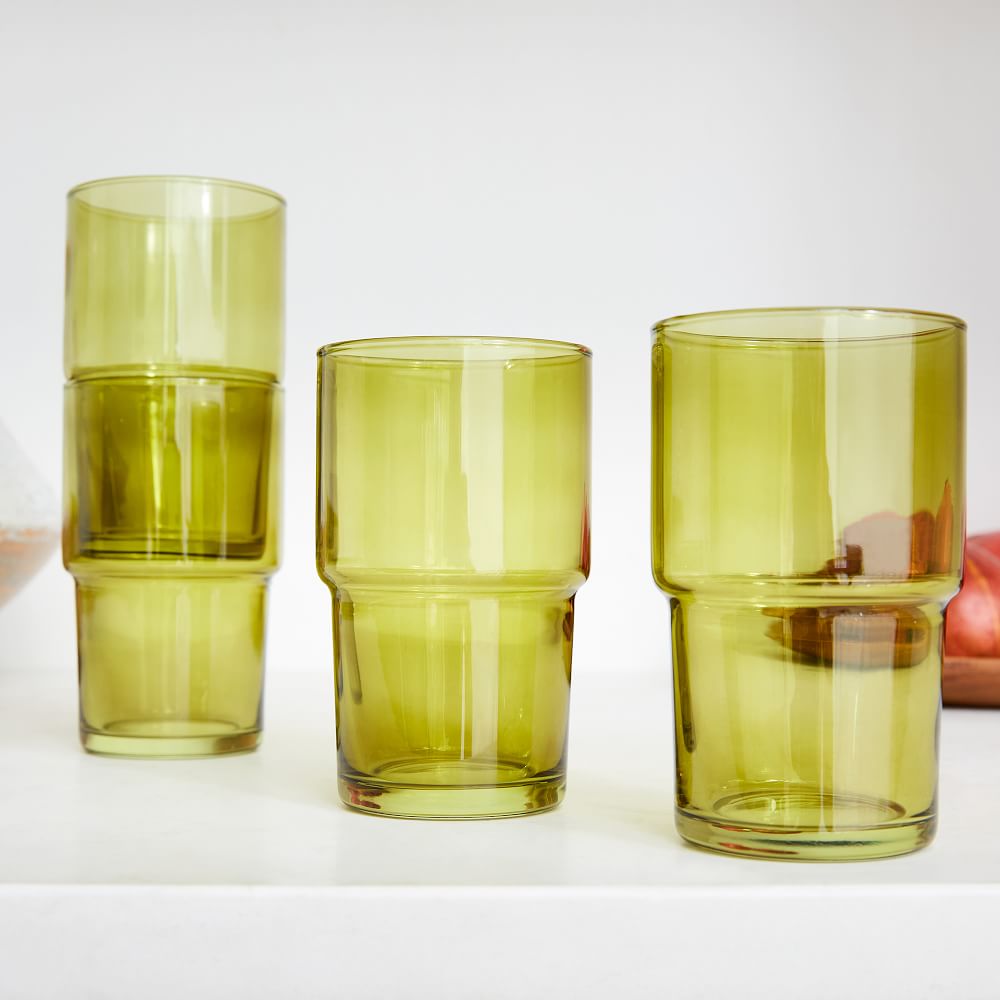 Essential Stacking Drinking Glasses | West Elm
