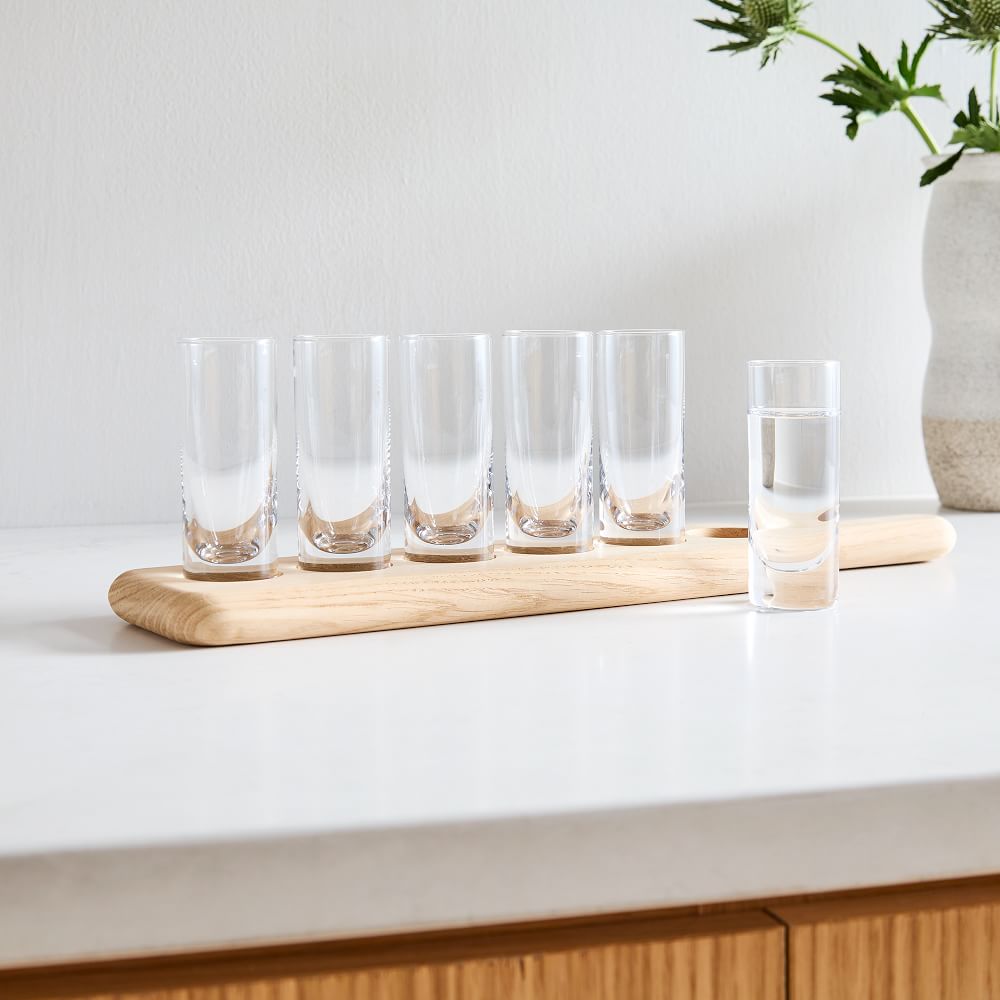 Paddle & Shot Glasses Set West Elm