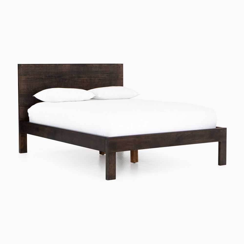 Carved Mango Wood Bed West Elm