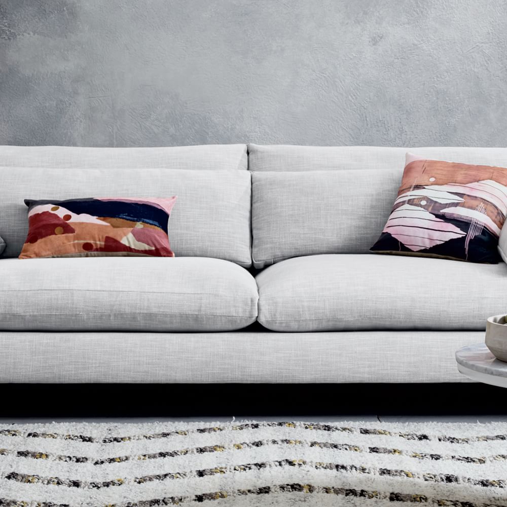 MarbleTopped Pedestal Coffee Table White Marble/White West Elm