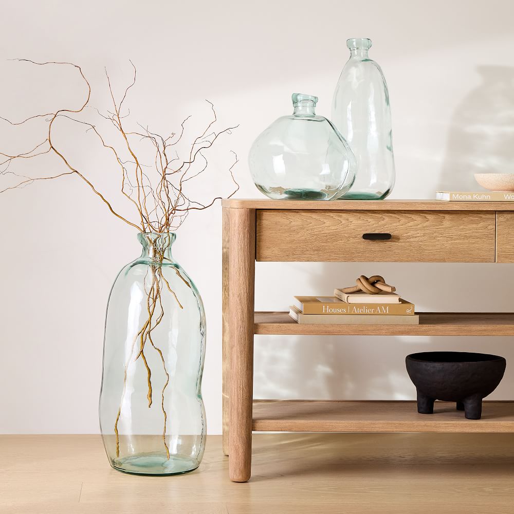 Spanish Recycled Glass Floor Vases West Elm