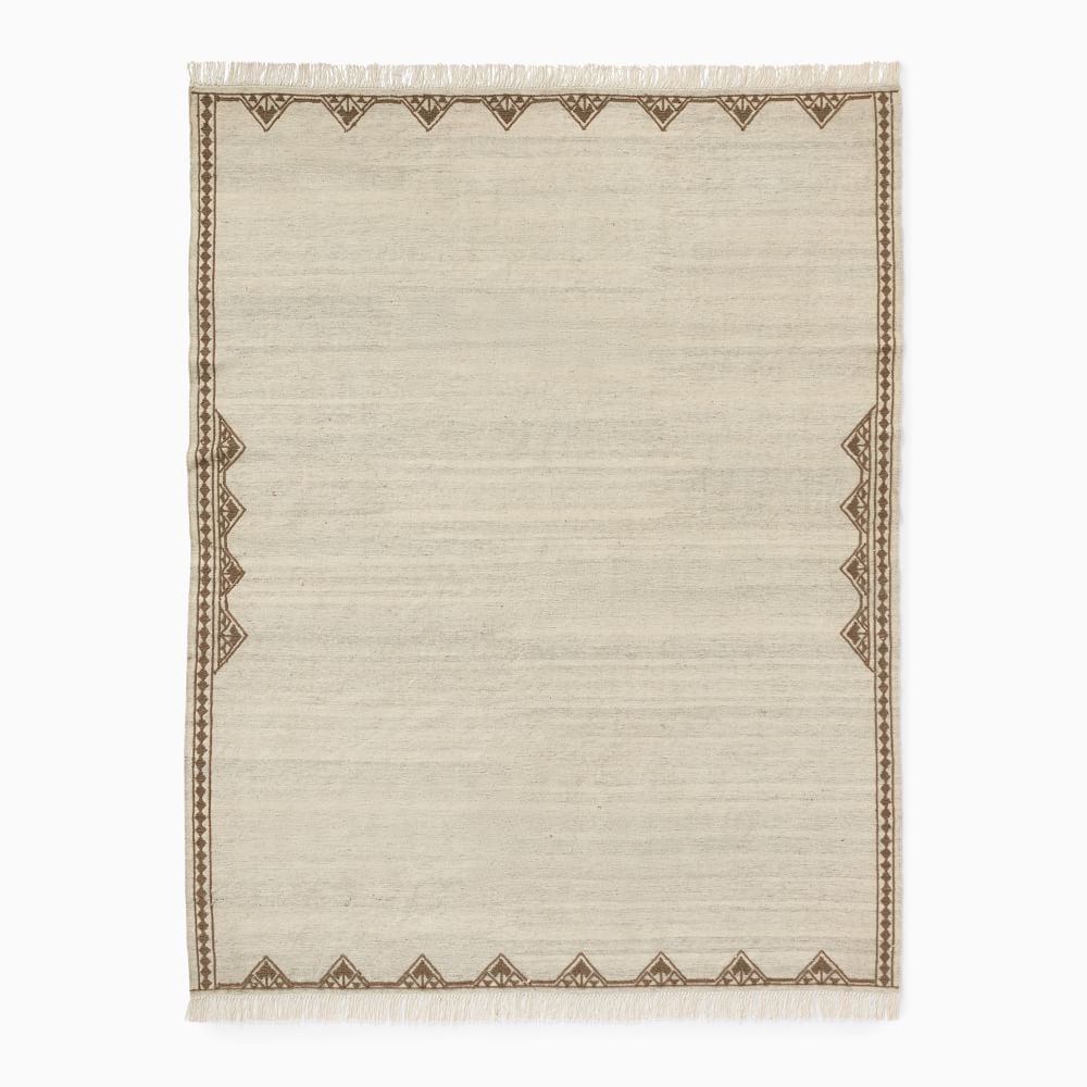 Geo Border Wool Rug | West Elm