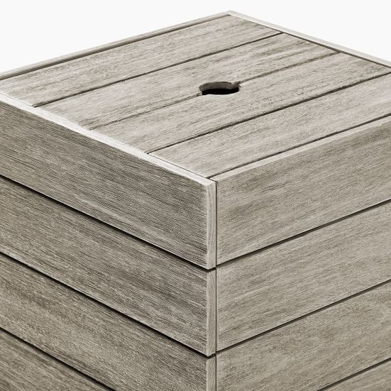 Portside Outdoor Umbrella Holder Side Table (21") West Elm