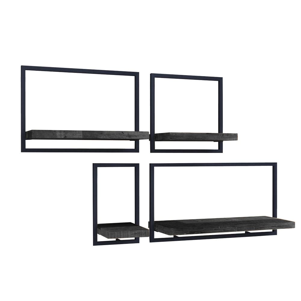 Wall Shelfmate Wood & Metal Wall Shelves Collection Black West Elm