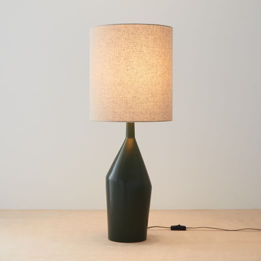 Asymmetry Ceramic Table Lamp 31, Large Grey Ceramic Table Lamp