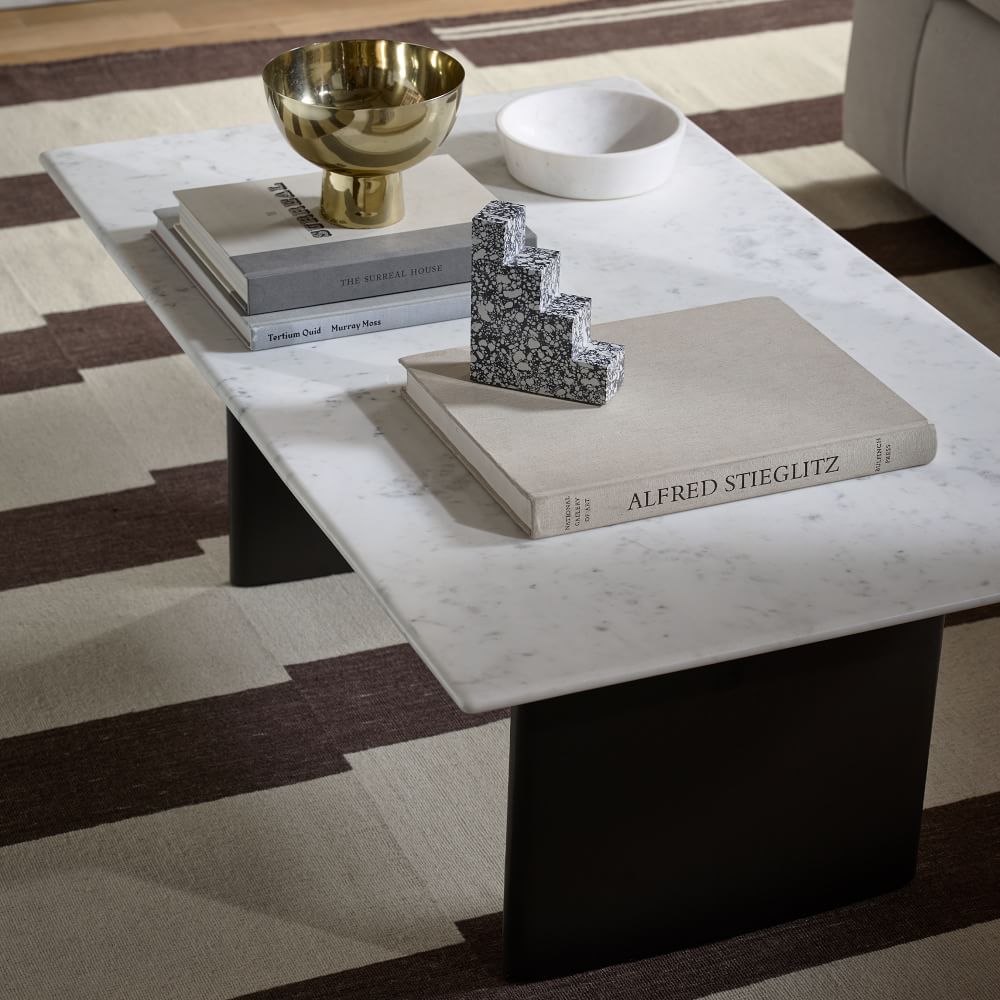 Foundations Mixed Material Coffee Table Accessories Bundle West Elm