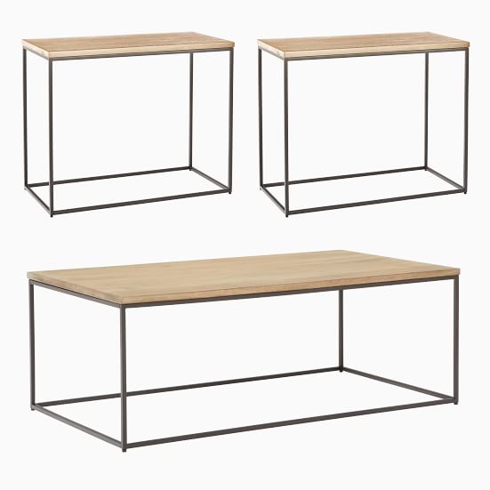 Streamline Coffee Table & 2 Side Table Set | West Elm