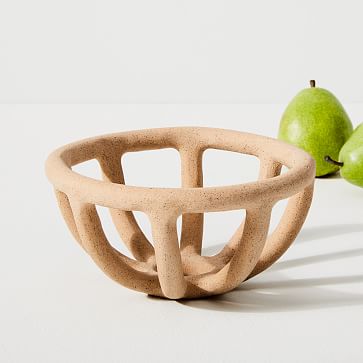 pottery fruit basket