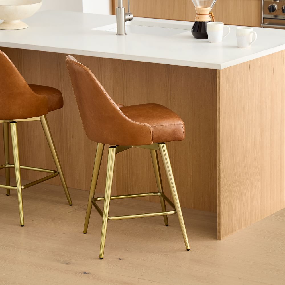 west elm mid century counter stool