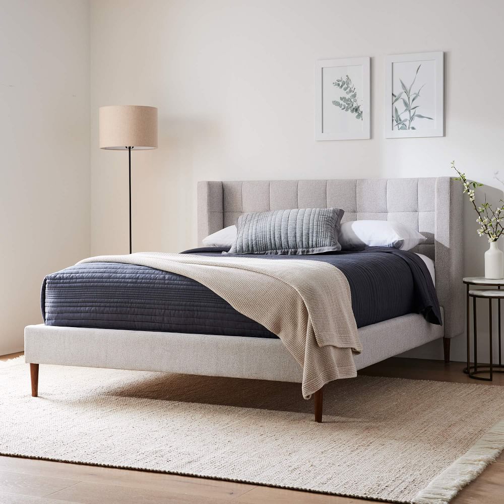 Shelter Bed Wood Legs West Elm