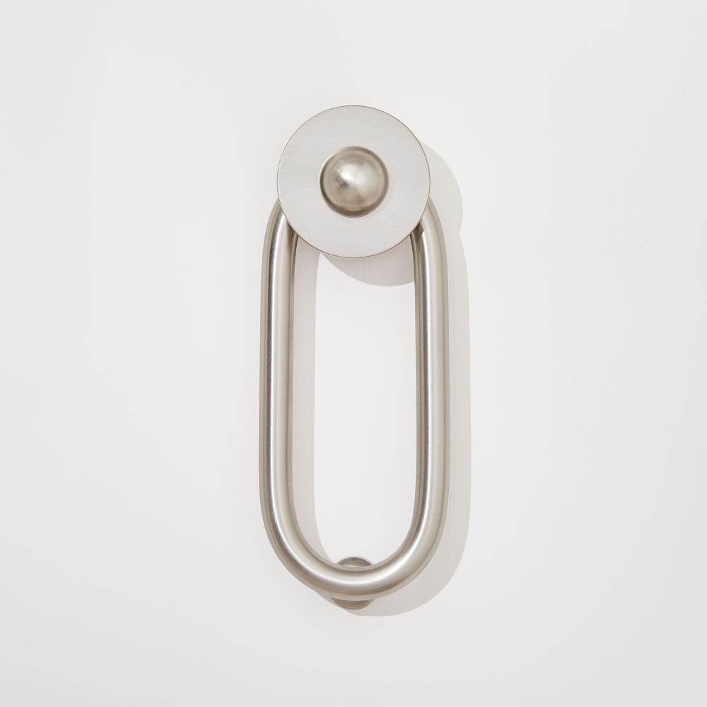 Modern Shapes Door Knocker - Brushed Nickel | West Elm