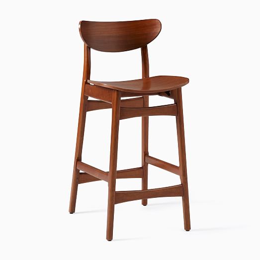 west elm bar stools wood