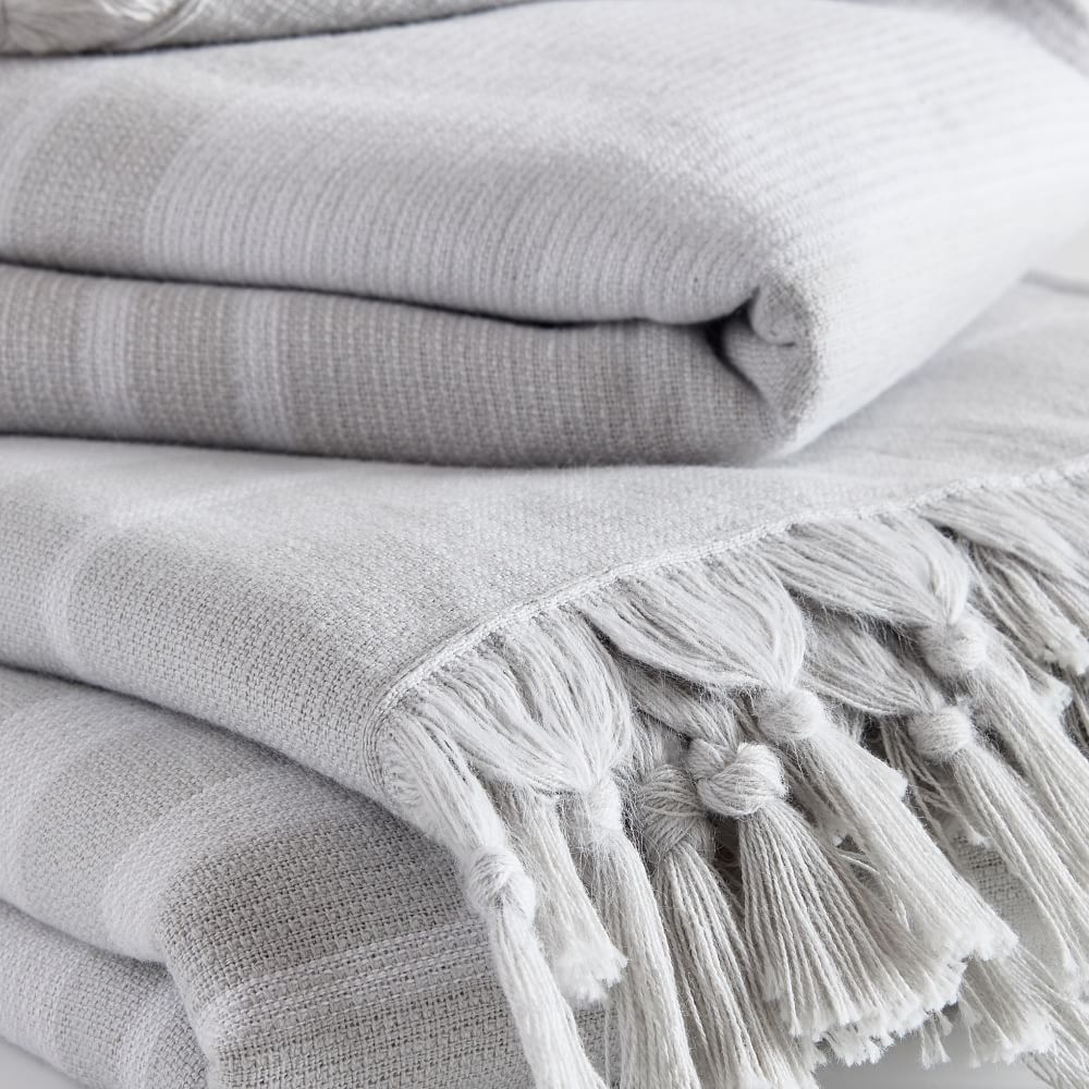Organic Turkish Tassel Towel Sets West Elm