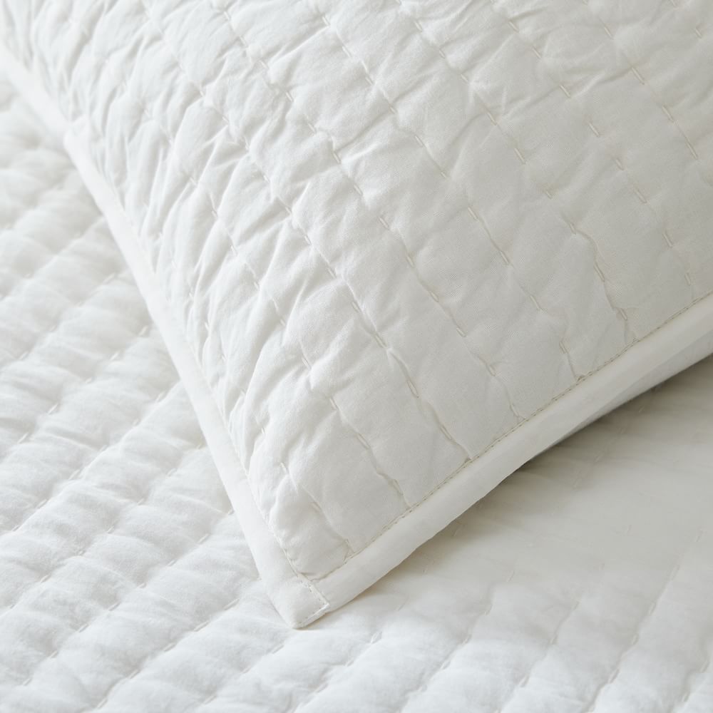 Airy Cotton Voile Solid Quilt & Shams West Elm