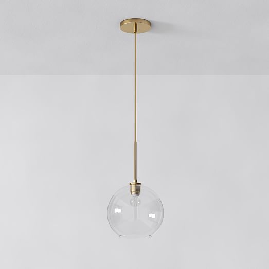Sculptural Glass Globe Hardwired 