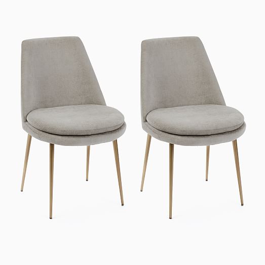 west elm velvet dining chair