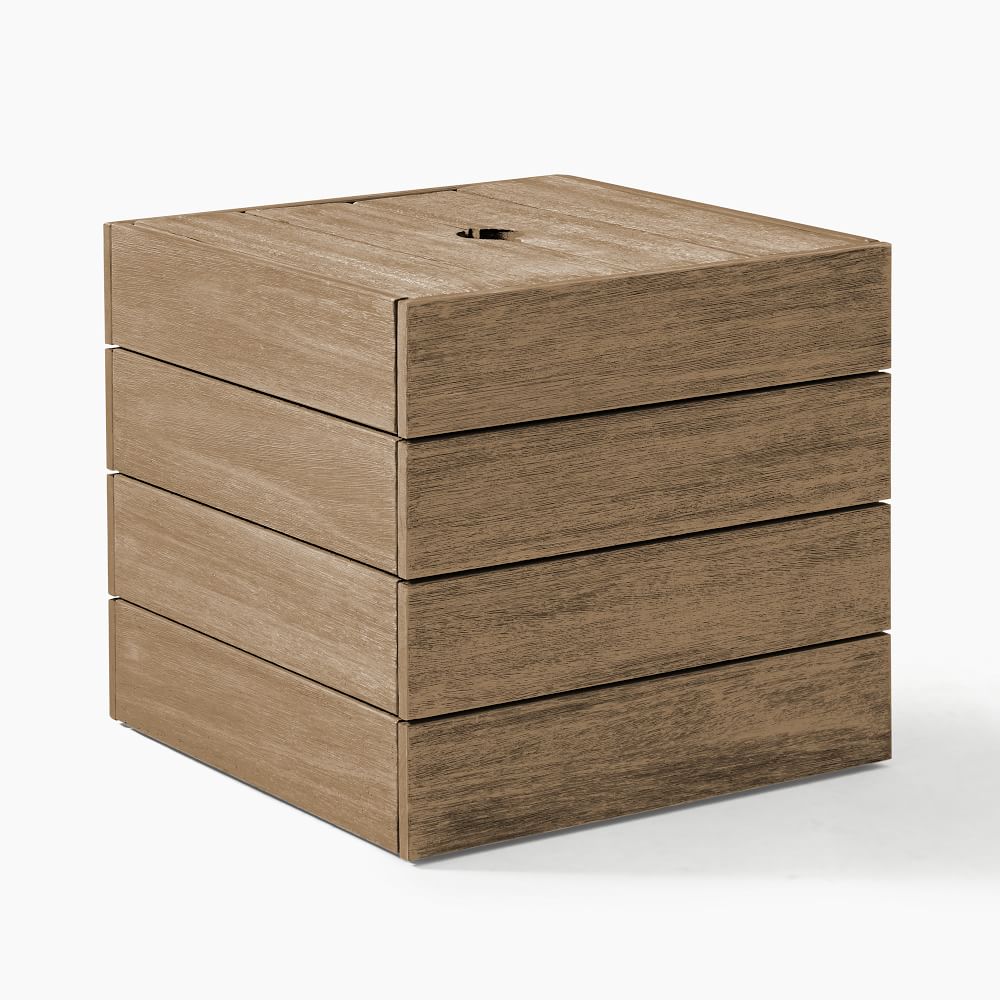 Portside Outdoor Umbrella Holder Side Table (21") West Elm