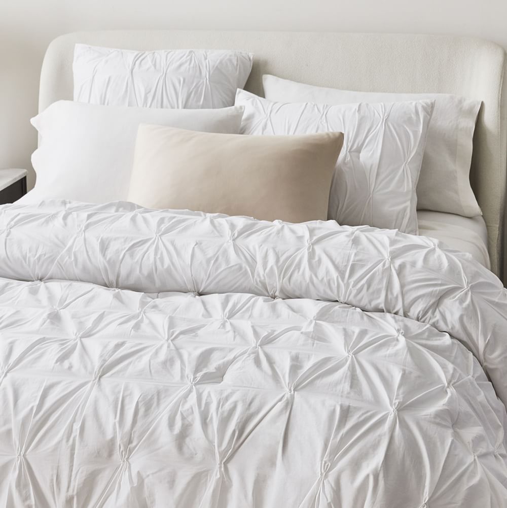 Pintuck Comforter & Shams West Elm