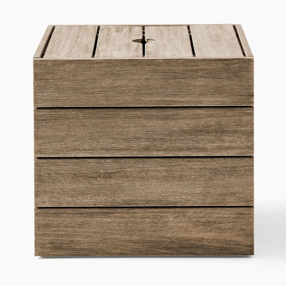 Portside Outdoor Umbrella Holder Side Table (21") West Elm