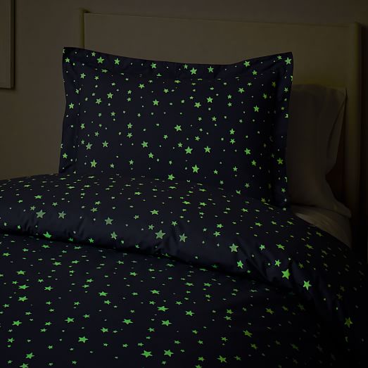 glow in the dark star duvet cover