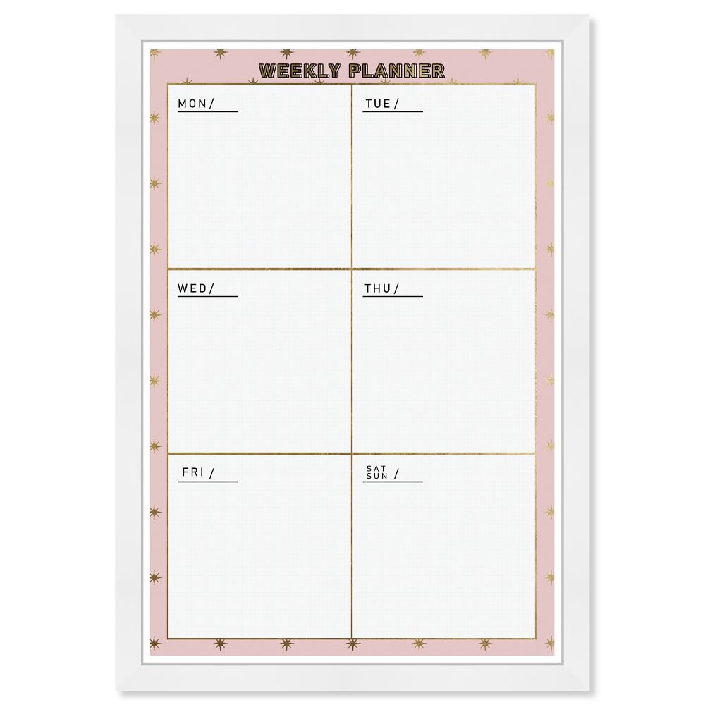 Weekly Planner Dry Erase Board West Elm 