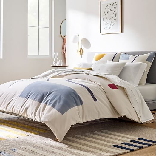 west elm geometric duvet