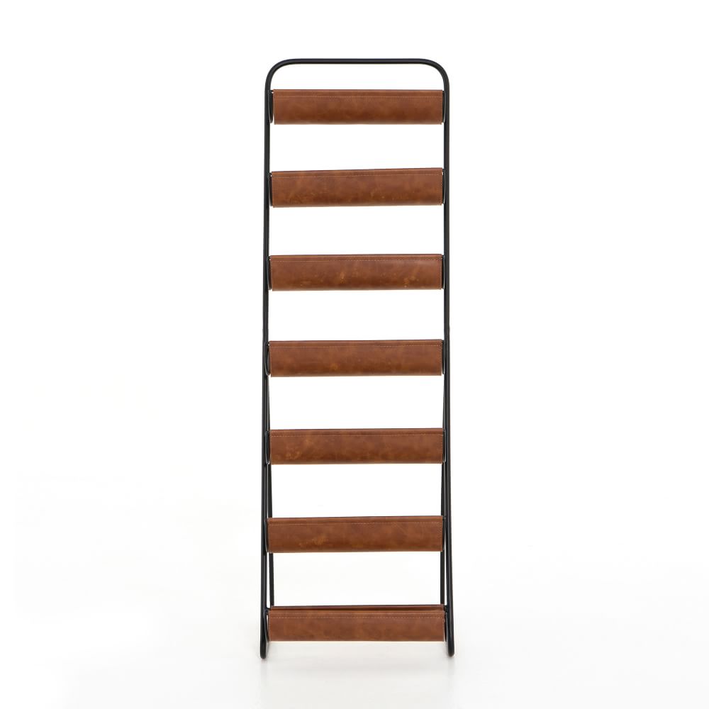 Iron & Leather Wine Rack West Elm