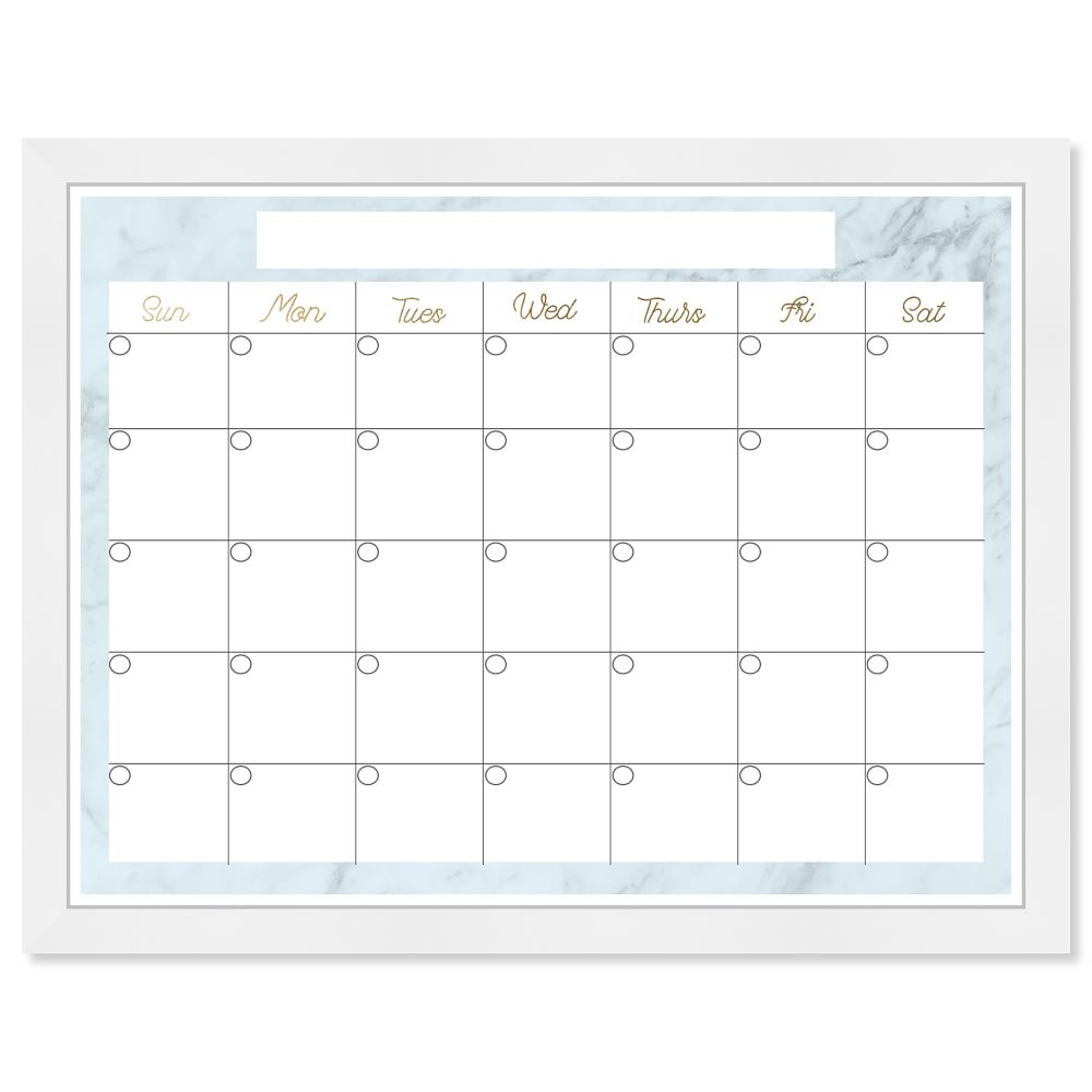 Blue Marble Calendar Dry Erase Board West Elm