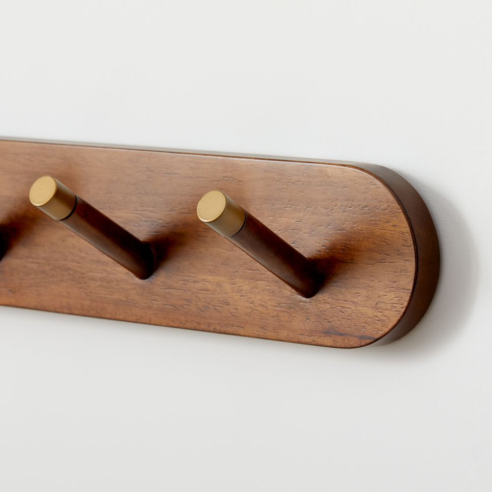Mid-Century Hook Rack - Acorn, Entryway Organization | West Elm