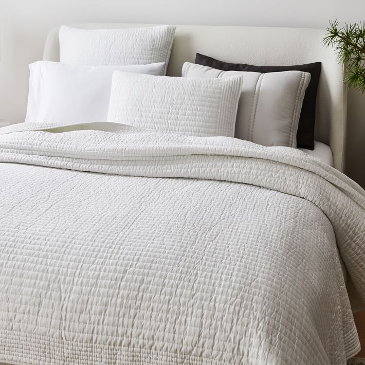 Silky TENCEL™ Pick Stitch Quilt & Shams