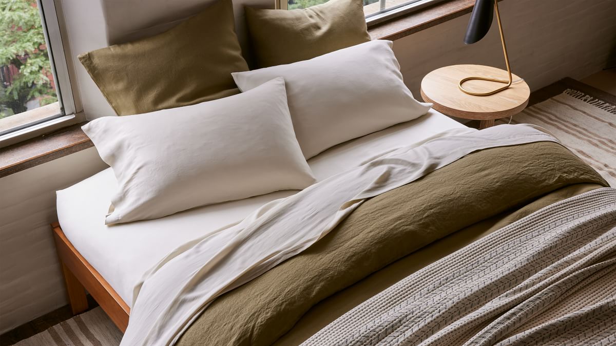 Silky Brushed TENCEL™ Sheet Set & Pillowcases | West Elm